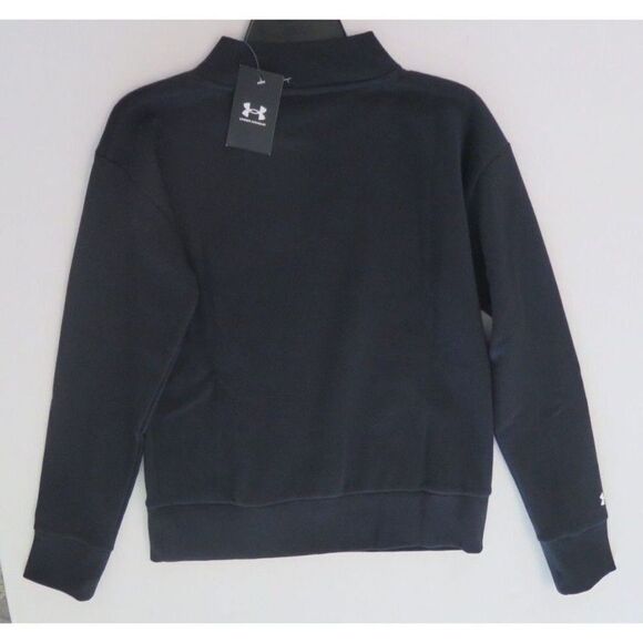 Under Armour 1360771 001 Women's Sz S Black Stadium Crew Pullover Sweatshirt - Picture 4 of 4